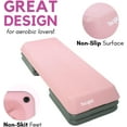 thumbnail image 5 of Yes4All Adjustable Workout Aerobic Exercise Step Platform Health Club Size with 4 Adjustable Risers Included and Extra Risers Options - Pink Grey, 5 of 6