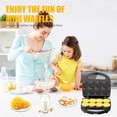 thumbnail image 3 of OSTBA 8 Mini Waffle Maker 750W – Fast & Even Heating, Non-Stick Plates, Compact & Portable, Easy Clean, Perfect for Breakfast, Kids & Small Kitchens, 3 of 7