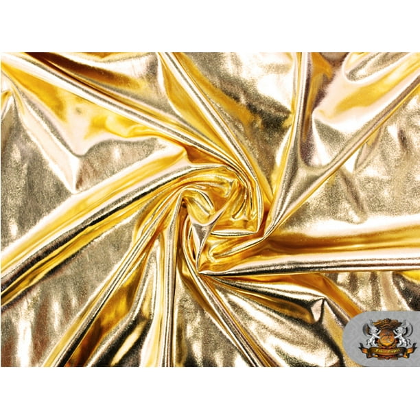 Spandex Metallic GOLD Fabric / 60" Wide / Sold by the Yard ...