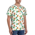 thumbnail image 2 of Bixox Men's Cute Carrot Printed Short Sleeve Skinny Athletic T-Shirt, 2 of 6