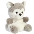 thumbnail image 2 of Peluche Aurora Palm Pals busky Husky 12.7cm, 2 of 7