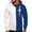 Blue, variant on Zkozptok Zip Up Hoodies For Men Loose Color Block Hooded Jacket with Pocket Plus Size Casual Sweatshirt