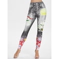 thumbnail image 2 of Christmas Printed High Rise Skinny Jeggings, 2 of 3