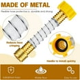 thumbnail image 3 of Flexible Hose Protector Coiled Spring Extension Yellow 3 Piece, 3 of 6