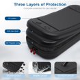 thumbnail image 4 of Large Capacity Portable PU Hard Case for Nintendo Switch 2, Slim Travel Case With Pockets for Accessories & Game Cards, Holds 10 Cartridges, 4 of 7