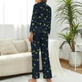 thumbnail image 3 of Top-kevin Women's Pajama Sets Martini Glasses Olives Long Sleeve Lounge Sets Pjs Sleepwear with Pockets, 3 of 6