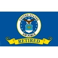 thumbnail interactive-video image 1 of Air Force Served With Pride Flag 3x5 USAF Veteran Vet Retired US Military USA 1 of 5