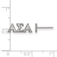 thumbnail image 2 of White Sterling Silver Earring Women'S Greek Alpha Sigma 6 mm 14, 2 of 2