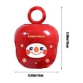 thumbnail image 3 of Caja de regalo navideña de plástico rojo portátil para Nochebuena | Decoración navideña | Embalaje duradero para regalos navideños | Regalo de temporada multiusos para el hogar y la oficina, 3 of 6