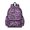 Purple Butterfly Pattern, variant on Purple Butterfly Pattern Cute School Backpack with Padded Back and Adjustable Shoulder Straps 13.4"x11"x4.7"