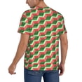 thumbnail image 2 of Lsque Geometric Watermelon Pattern Mens Polo Golf Shirts Funny Graphics Shorts Sleeve Button Shirts Baseball T-shirt-4X-Large, 2 of 7