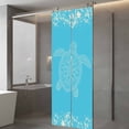 thumbnail image 3 of Turtle Sea Blue Window Privacy Film Lines WaterColor Turtle Mottled Pattern Decorative Glass Window Film UV Blocking Static Cling Non-Adhesive Sticker Covering for Home Door 23.6 x 59 inches, 3 of 8