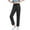 Black-04, variant on REALiKUN Women's Straight Leg Long Pants Elastic High Waist Drawstring Casual Trousers with Pockets