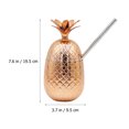 thumbnail image 4 of Pineapple Cocktail Cup Plastic Drinking Cup Party Decorative Cup with Straw 450ml, 4 of 6