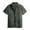 Army Green, variant on XDZJLR Men Shirts Casual Spring And Summer Breasted Print Lapel Beach Short Sleeve Vacation Outdoor Vacation Tops