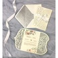 thumbnail image 1 of Tarjetas de invitación blancas cortadas con láser, árbol dorado, bolsillo de boda, invitación de fiesta de cumpleaños, invitaciones de matrimonio, sobre plateado brillante, 1 pieza, 1 of 4
