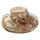 thumbnail image 3 of Sombrero de verano para mujer con flores y hojas anchas - Sombrero de playa para despedida de soltera, encaje/poliéster, talla única, protección UV, 3 of 5