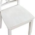 thumbnail image 6 of Duhome Solid Wood Dining Chairs Set of 2 Modern Cross Back Chairs for Kitchen, Dining Room,White, 6 of 7