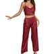 thumbnail image 1 of Gibobby Pijama De Mujer Camisón de mujer Lencería Satén Lencería Sexy Camisón Slips Conjuntos de dormir Sexy Slips Ropa de dormir Pantalones Pijama(Rojo,G), 1 of 5