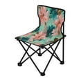 thumbnail image 2 of 600D Oxford Camping Chair Portable Foldable Chair Supports 220 lbs for Picnic, Fishing, Backpacking Pink Abstract Floral Patterns, 2 of 8