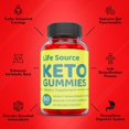 thumbnail image 4 of (2 Pack) Life Source Keto ACV Gummies - Supplement for Weight Loss - Energy & Focus Boosting Dietary Supplements for Weight Management & Metabolism - Fat Burn - 120 Gummies, 4 of 6