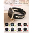 thumbnail image 2 of Correa de piel Minyee para Fitbit Versa 4, 2 of 6
