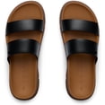 thumbnail image 3 of Reef Women's Vista Luxe Thea Platform Slide Sandal Black/Tan 7.5M, 3 of 5