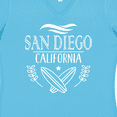 thumbnail image 4 of Inktastic San Diego California Cute Surfing Women's V-Neck T-Shirt, 4 of 5