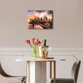 thumbnail image 5 of New York City Wall Art Bedroom Brooklyn Bridge Skyline Wall Decor Sunset Cityscape Poster for Office NYC Downtown Pictures Canvas Print Skyscraper Panoramic Artwork Living Room Home Decoration 12x16, 5 of 6
