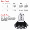 thumbnail image 6 of MSemis Kids Girls Tuxedo Design Ballet Tutu Dress Sequins Ballerina Dance Leotard Dress White 12, 6 of 6
