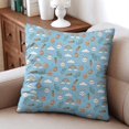 thumbnail image 3 of Linen Pillow Covers,Easter and Rainbows Blue Pattern Throw Pillow Covers 16x16 Set Of 4,Decorative Summer Pillow Covers for Living Room Sofa Couch, 3 of 5