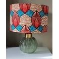 thumbnail image 4 of Home decor ideas, Pendant drum lampshade, moving house gifts, ceiling or lamp base African wax print lampshade - all sizes - My Love, 4 of 5