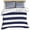 Blue, variant on 3 Piece Red Stripes Duvet Cover Set Full Size, Microfiber Comforter/Quilt Cover with Corner Ties and 2 Pillowcases, Simple Red White Texture All Season Soft Bedding with Zipper Closure