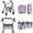 Butterfly, variant on TSOVTHRID Sunlfower Pattern 3 Piece Set Walker Accessories, Soft Rollator Walker Seat and Backrest Covers Lightweight Underseat Pouch Storage Bag