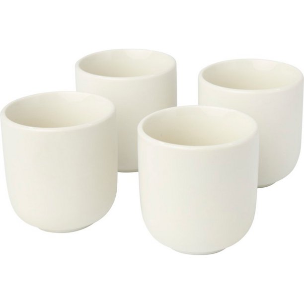 Seasons - Set de Taza para Espresso - Pack de 4 (Blanco)