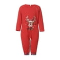 thumbnail image 1 of ITFABS Christmas Family Pajamas Set, Cartoon Deer Print Tops+Pants/Romper, 1 of 8