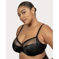 thumbnail image 3 of Curvy Couture Women's Plus Size Luxe Lace Balconette Bra – Supportive & Comfortable Lingerie, 3 of 6