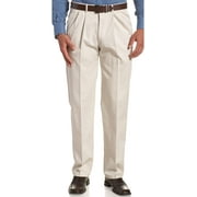 Haggar Mens Work to Weekend Classic Fit Pleat Regular and Big and Tall Sizes 44W x 30L String