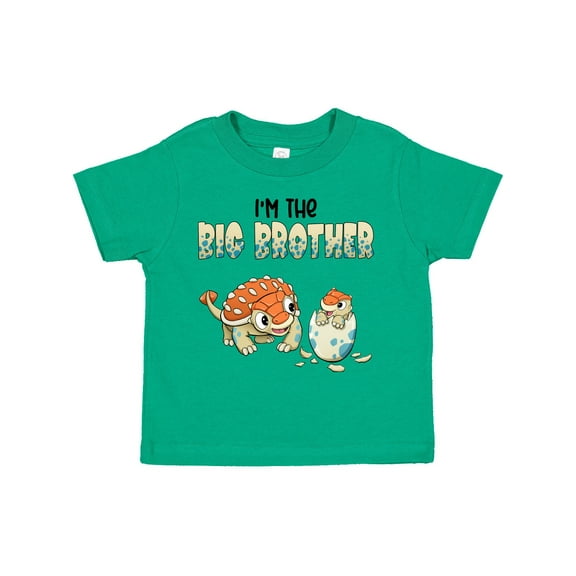 Inktastic I'm the Big Brother Ankylosaurus Bros Boys Toddler T-Shirt