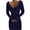 C-Navy251, variant on DHFJKG Womens Sweaters Dress Knitted Ribbed Deep V Neck Solid Color Long Sleeve Bodycon Slim Fit Mini Dress Winter Pullover Sweater Comfort Dresses