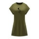 thumbnail image 1 of Vestido de verano para mujer, ropa de calle, cuello redondo, para trabajo, oficina, desplazamientos, caminar L, 1 of 7