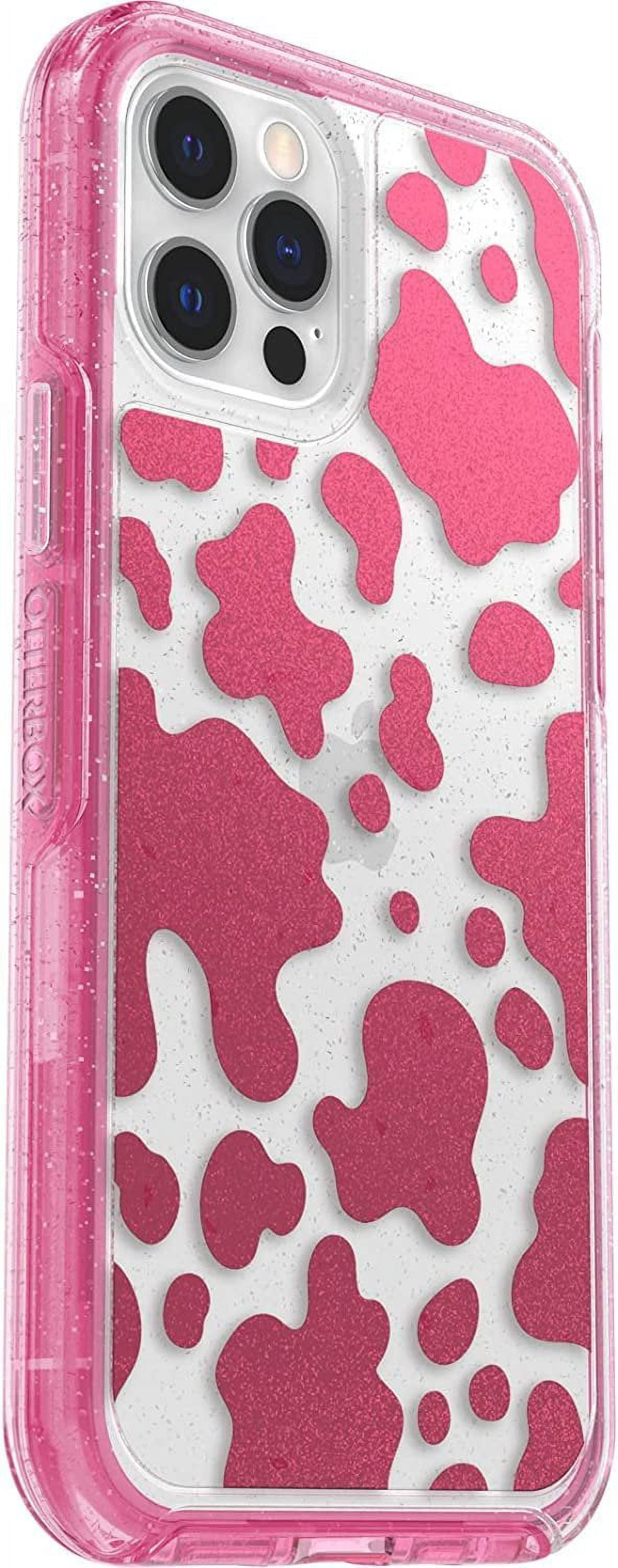 OtterBox Symmetry Clear Series Case for iPhone 12 & iPhone 12 Pro Only - Non-Retail Packaging - Disco Cowgirl Pink