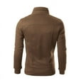 thumbnail image 2 of Men's Bomber Jacket Quilted Full Zip Winter Flight Work Padded Outerwear Windbreaker Sportswear Varsity Jacket Long Sleeve Solid Zipper Coat, 2 of 4