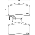 thumbnail image 4 of Brembo P85053 Disc Brake Pad Set, 4 of 4
