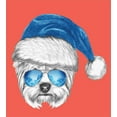 thumbnail image 3 of Ambesonne Yorkie Duvet Cover Sets, Blue Santa Hat Funny, 2-Queen, Coral White Blue, 3 of 7