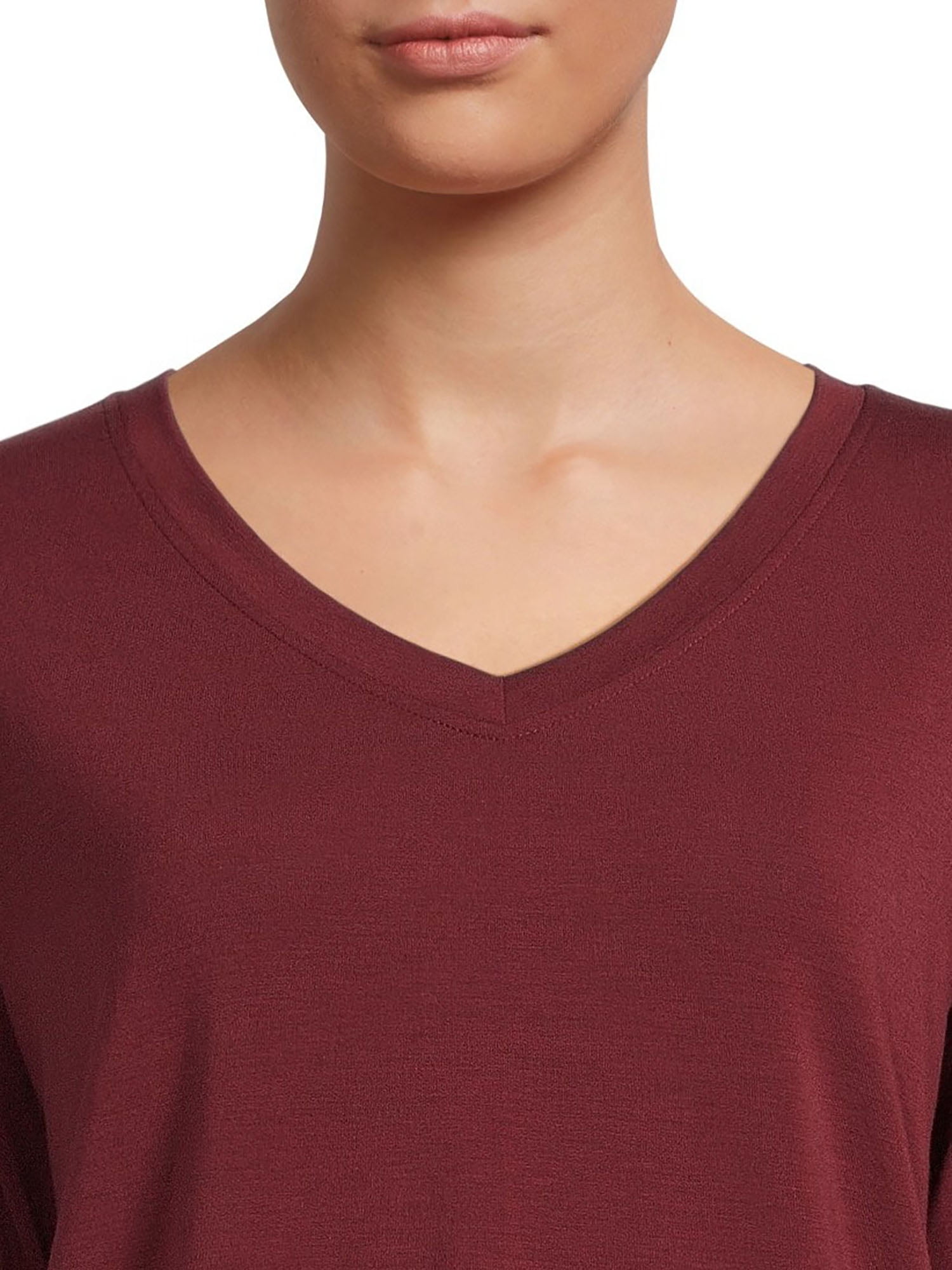 Athletic Works Women’s Dri More Boxy Tee with Long Sleeves, Sizes XS-XXXL
