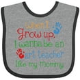 thumbnail image 3 of Inktastic Art Teacher Like Mommy Boys or Girls Baby Bib, 3 of 4
