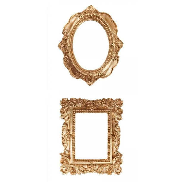Paquete de 2 Marcos de fotografía de Resina, Decoración para hogar, Joyería, Fotografía, Accesorios para fotografía