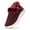 Burgundy, variant on Wide Womens Winter Boots Warm Diabetic Shoes for Women with Adjustable Closures Winter Ankle Boots