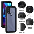 thumbnail image 4 of IP68 Waterproof Case for Moto G Pure 2021, Heavy Duty Phone Cover with Screen Protector, Shockproof Armor Case for Lenovo Moto G Pure 2021 with Hand Lanyard (Blue), 4 of 14